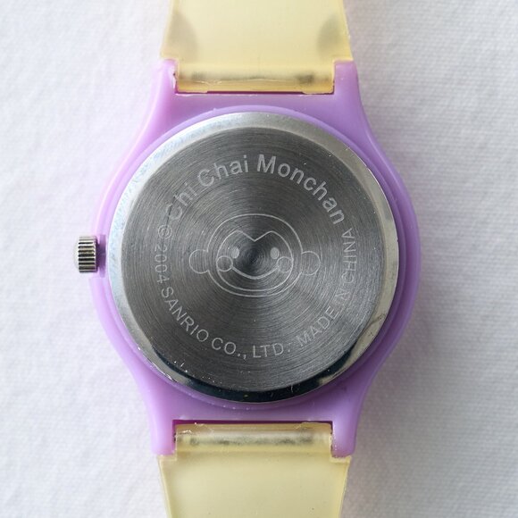 RARE Sanrio CHI CHAI MONCHAN Watch Hello Kitty Pink Monkey Bananas 2004 WORKS! main image 5